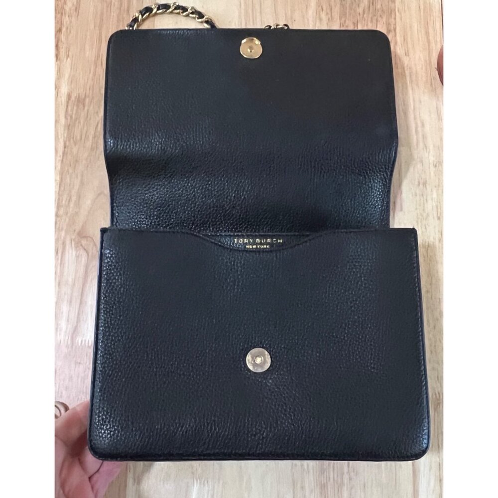 โบโบ AUTHENTIC TORY BURCH BLACK BRITTEN HANDBAG โบโบ - Picture 7 of 13